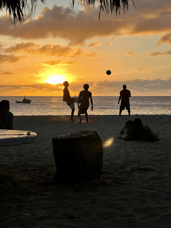 The beach of Tarrafal in Santiago, Cabo Verde