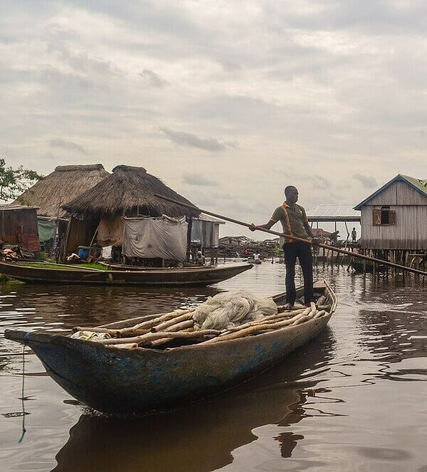 Visiting the stilt city of Ganvie, Benin